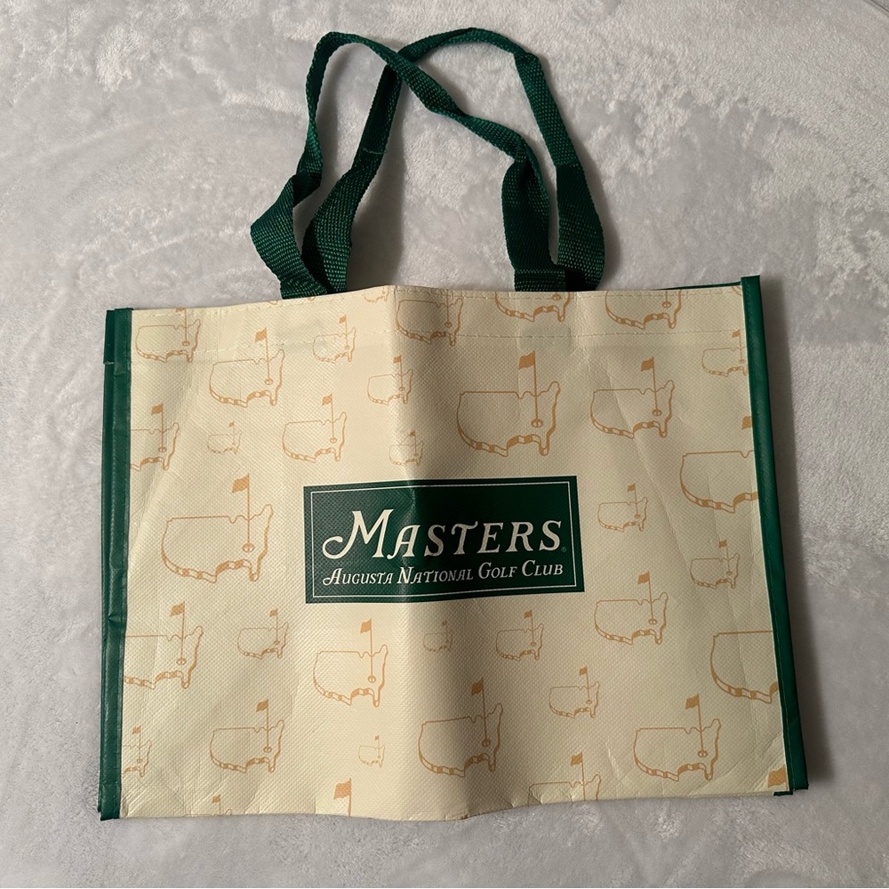 Masters Augusta National Golf Club Beige & Green Tote Bag